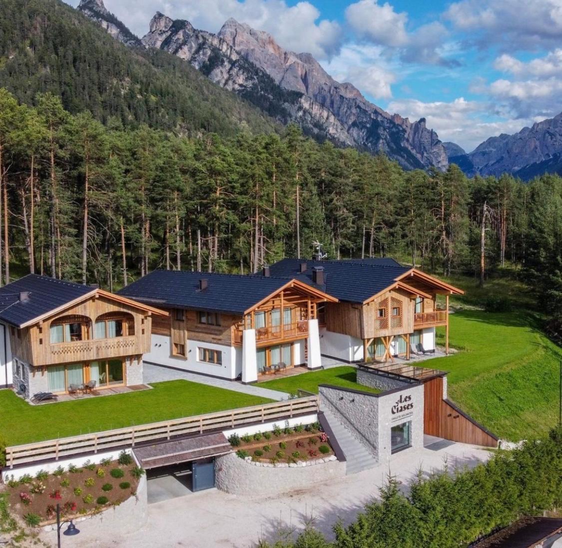 Les Ciases Chalets Dolomites St. Vigil Exterior foto