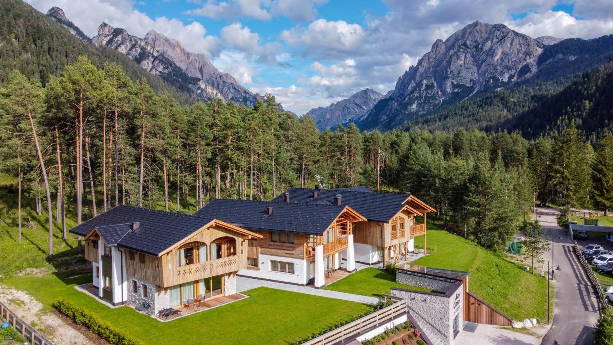 Les Ciases Chalets Dolomites St. Vigil Exterior foto