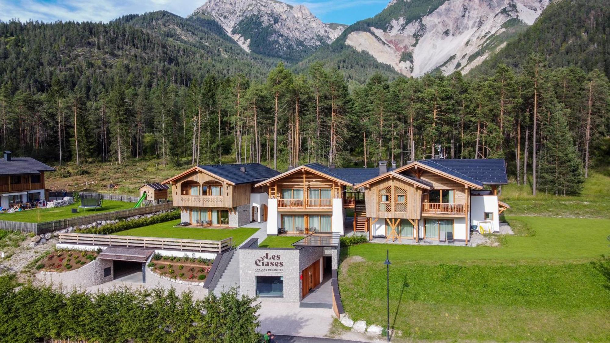 Les Ciases Chalets Dolomites St. Vigil Exterior foto